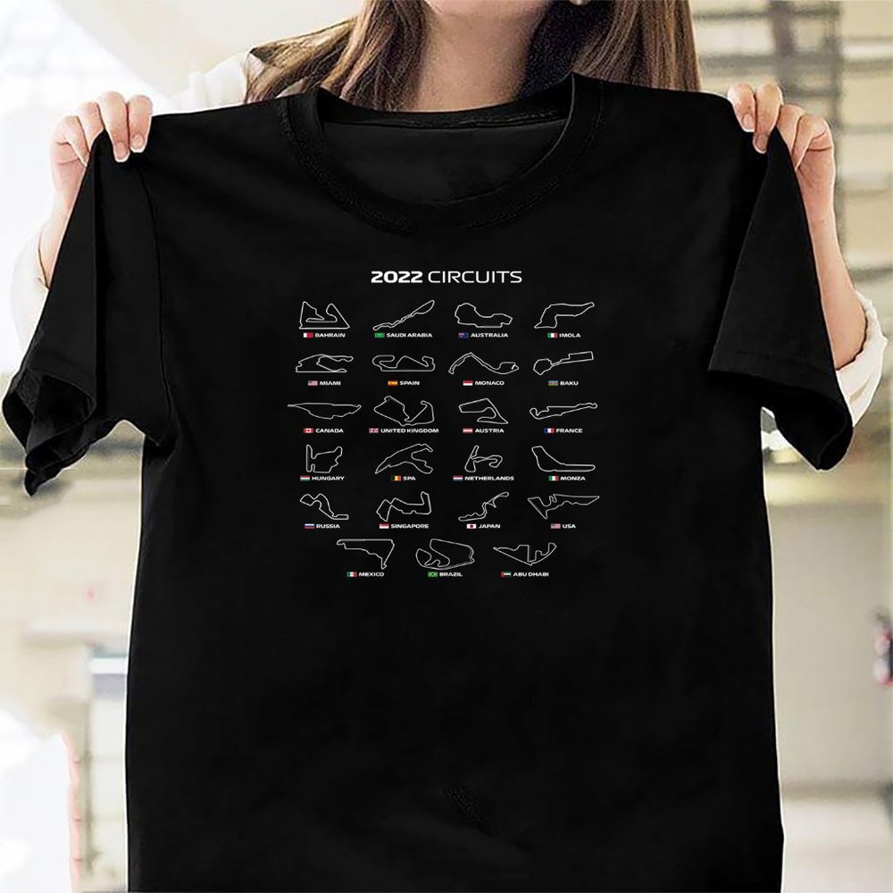2022 Season Circuits  Race Tracks Black BG7